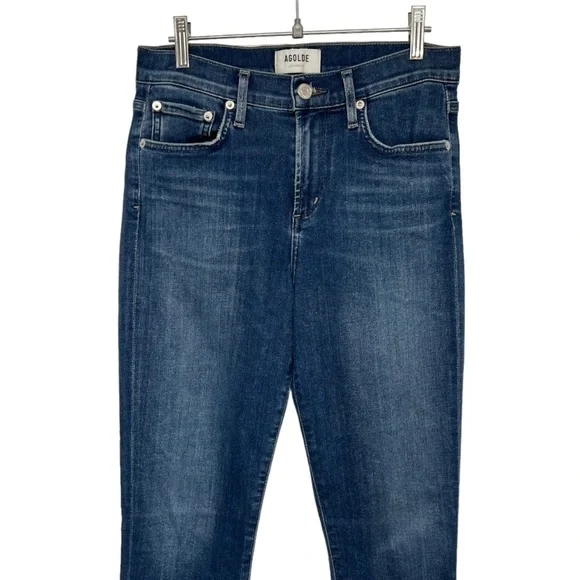 Agolde Sophie High Rise Crop Skinny Stretch Denim Jeans Women’s 26 - Picture 5 of 16